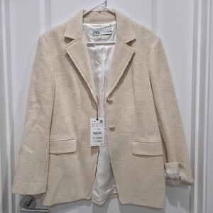 Zara Cream Blazer